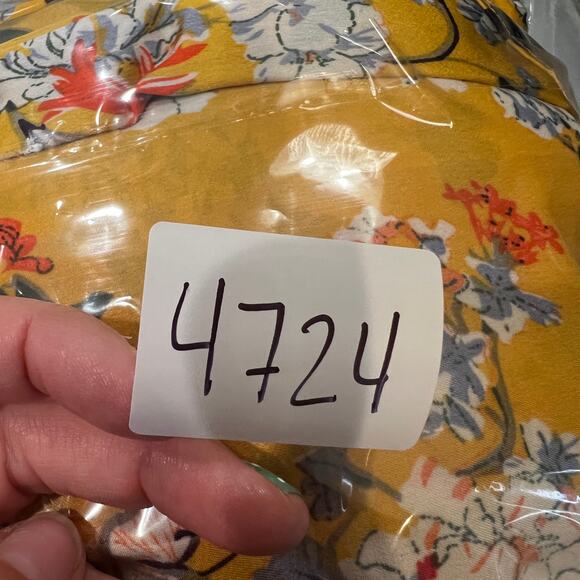 BRONX AND BANCO Women's Narciss Midi Dress Size L In Yellow - Picture 10 of 10